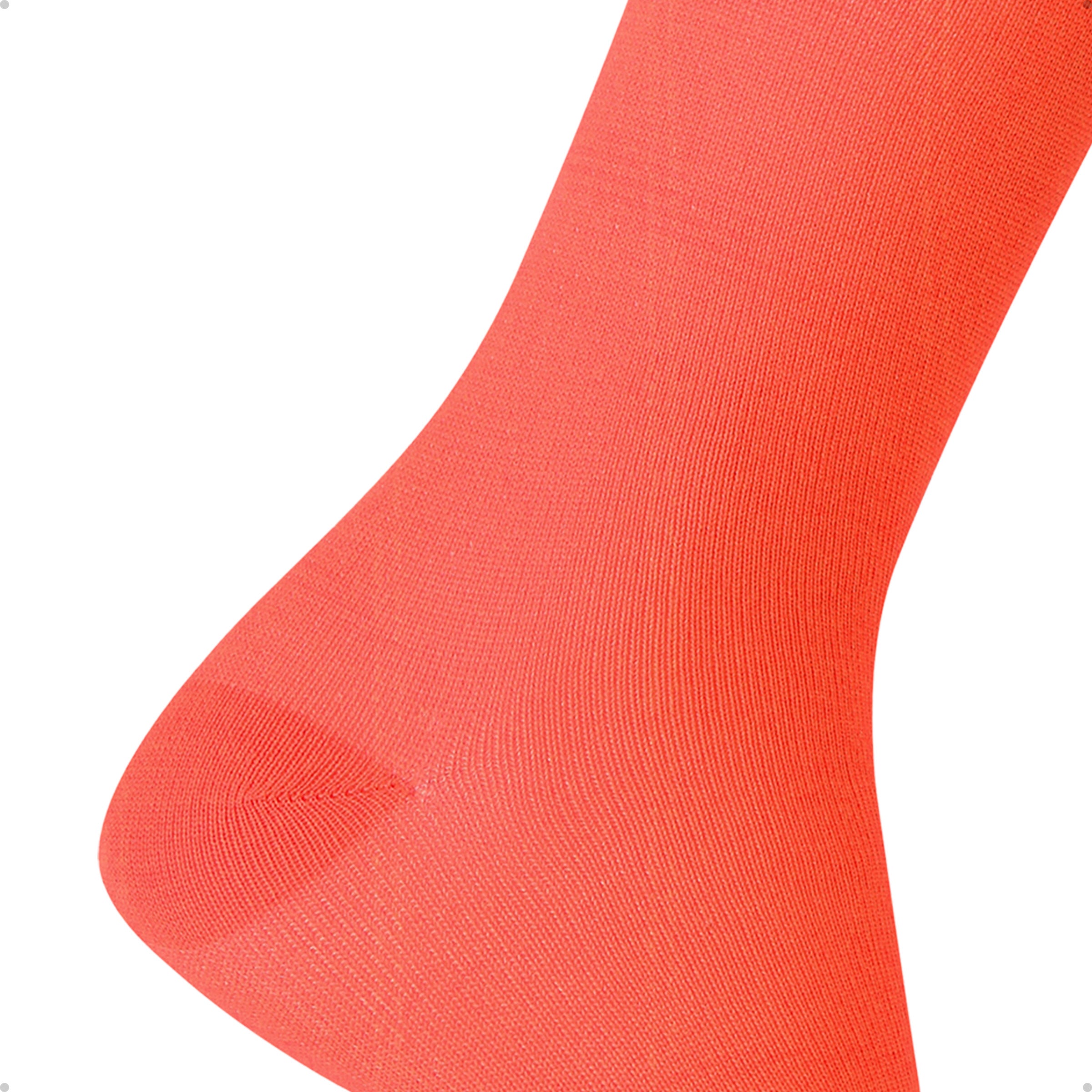 Meia Divertida Estampada Oddo Cano Longo Laranja Neon