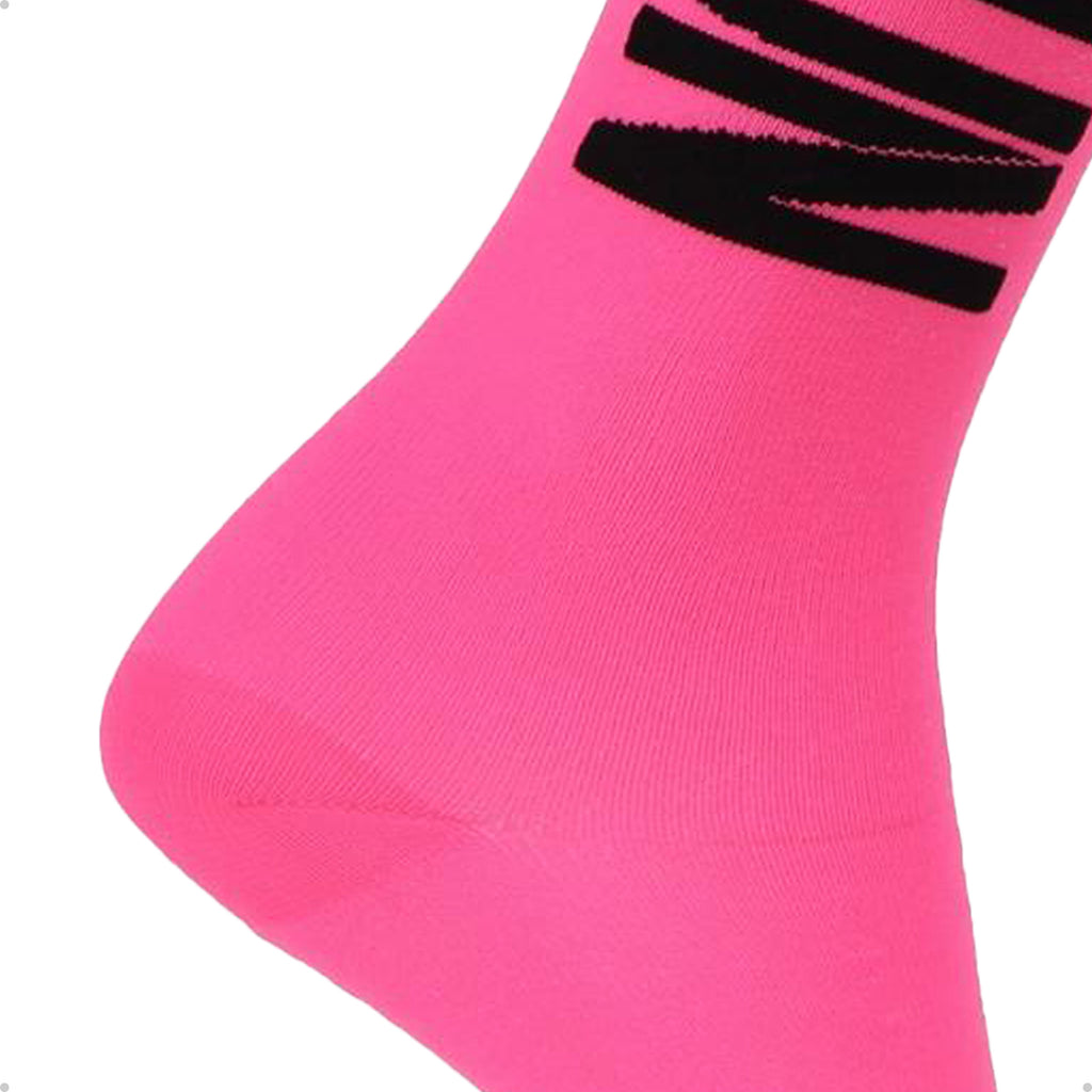 Meia Divertida Estampada Oddo Cano Longo Rosa Run